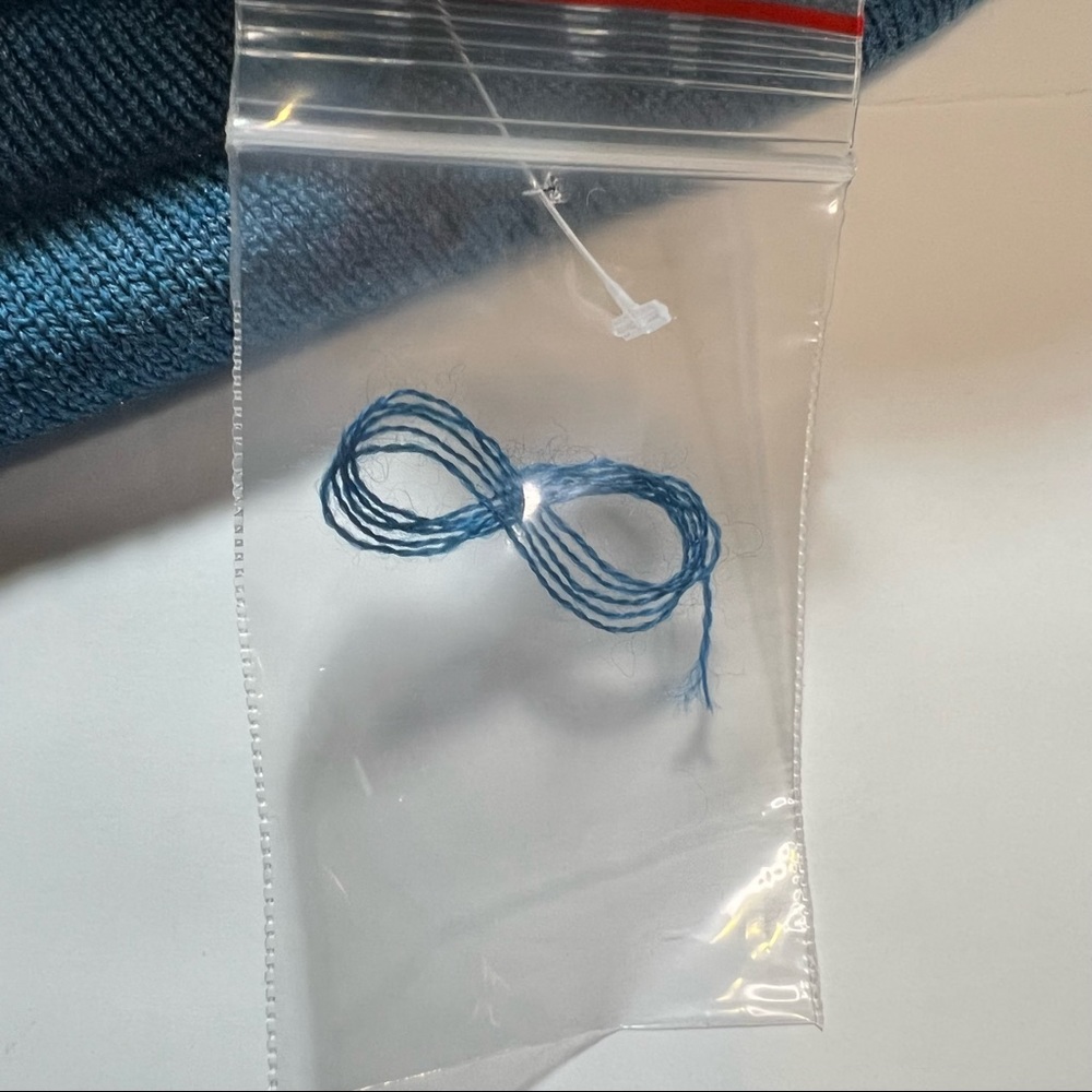 PETER MILLAR Merino Wool Silk blend Quarter Zip Long Sleeve Pullover Medium Teal - Picture 7 of 8